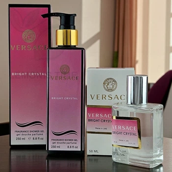 Парфюмированный набор No Brand версия Versace Bright Crystal ПАРФЮМ + ГЕЛЬ ver.02