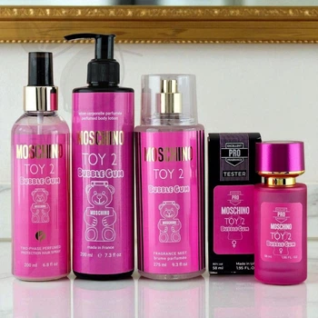 Парфюмированный набор No Brand версия Moschino Toy 2 Bubble Gum 4 в 1