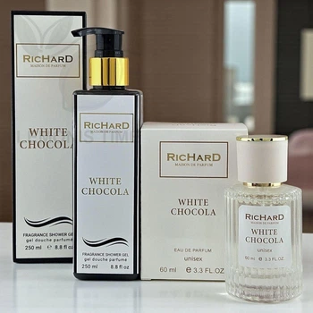 Парфюмированный набор No Brand версия Richard White Chocola ПАРФЮМ + ГЕЛЬ
