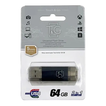 USB Flash Drive 3.0 T&G 64gb USB/Type C 009