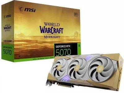 Видеокарта MSI GeForce RTX 5070 12G World of Warcraft MIDNIGHT LIGHT EDITION OC (912-V532-260)