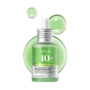 Заспокійлива сироватка для обличчя Anua Azelaic Acid 10 Hyaluron Redness Soothing Serum, 30 мл 8809640737190