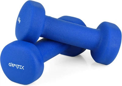 Гантелі для фітнесу неопренові Gymtek G-66547 2 х 1,5 кг Сині (5907766665472)