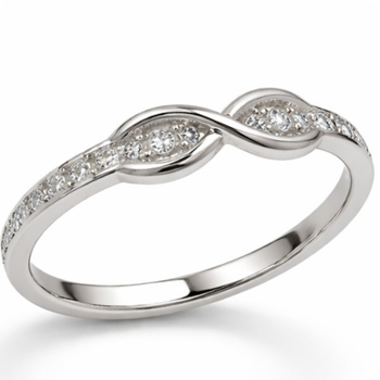 Кольцо серебряное Бесконечность с фианитами Silver Style 17.5 р. (11621.12 sku:2300103935666)