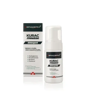 Делікатна пінка для вмивання BRADERM Kurac Mousse, 100 мл 00-00000384