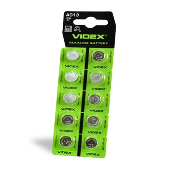 Батарейка Videx Alkaline AG13/LR44 BL 10 шт.