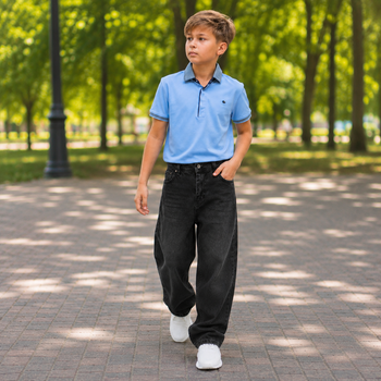 Джинсы Willmen подростковые широкие baggy skater,Графит 152