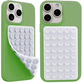 Держатель-присоска для телефона Double Side Silicone 100*64мм White