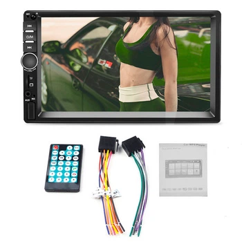 Универсальная автомагнитола 2 Din сенсорная, Bluetooth AMP 7018B, с пультом в комплекте HDSYR_822