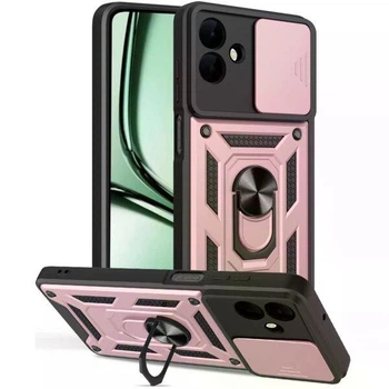 Протиударний броньований чохол із захистом камери для Samsung Galaxy A07 (SM-A075) Armor Case Keysion pink