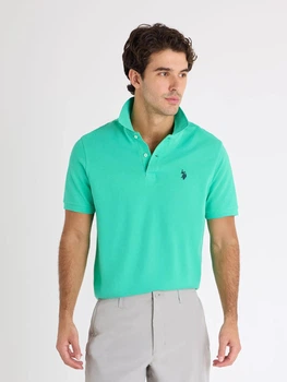 Поло довге чоловіче U.S. Polo Assn 116015-8800A(Tropical Aqua) 2XL Аква (786662637982)