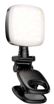 Портативная светодиодная лампа-клипса HOCO K28 LED Fill Light Black