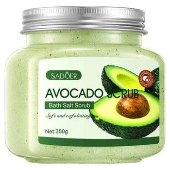 Скраб для тела с экстрактом авокадо Sadoer Avocado Bath Salt Scrub, 350 мл