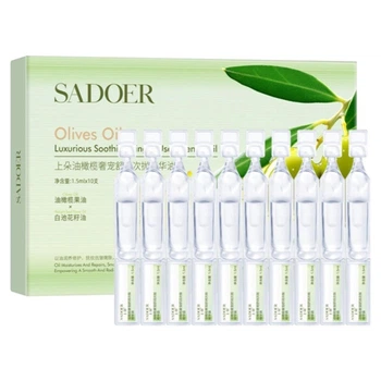 Сироватка для обличчя з екстрактом оливкової олії Sadoer Olives Oil Luxurious Soothing Single-Use Essence Oil, 10 шт по 2 мл