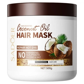 Маска для волос с экстрактом кокоса Sadoer Nourishing Coconut Oil Hair Mask, 500 мл