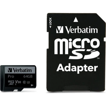 Карта памяти Verbatim 64GB microSDXC class 10 UHS-III PRO