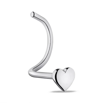 Пирсинг в нос «Love Heart»