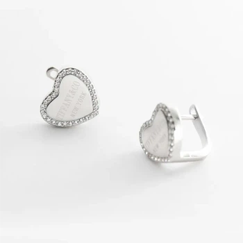 Серебряные серьги «Heart Style»