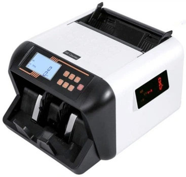 Лічильник банкнот Bill Counter UV 555MG з детектором справжності, швидкістю 900 банкнот/хв, УФ, магнітною та оптичною перевіркою, фасуванням і виносним дисплеєм