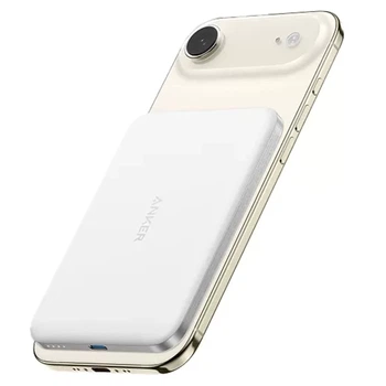 Повербанк Anker Nano Power Bank MagGo Slim Qi2.1 5000 mAh 15W Aurora White