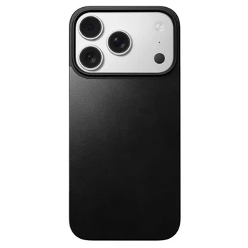 Кожаная магнитная накладка на заднюю панель Nomad Magnetic Horween Leather Back Black для iPhone 17 Pro (NM014414858)