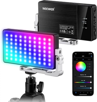 Портативный RGB LED видео свет SL90 Pro 12 Вт 2500–10000 K с аккумулятором 4300 мАч
