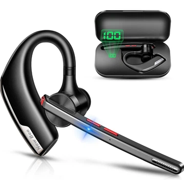 Bluetooth-гарнітура New Bee M51 з зарядним кейсом, шумозаглушення, чорна