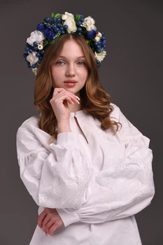 Жіноча вишиванка Trend Натхненна XL Білий (SOLNATHUKRBB)