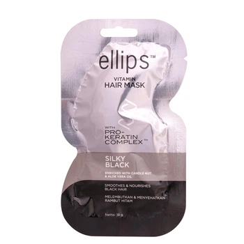 Маска для волос Ellips Vitamin Hair "Шелковая ночь" с Про-Кератиновым Комплексом 18 г