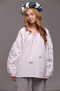 Жіноча вишиванка Trend Луганщина XXXL Білий (SOLLUGBI)