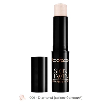 Хайлайтер стик TopFace Skin Twin - Perfect Stick Highlighter PT560 [01 - Diamond] 9 г