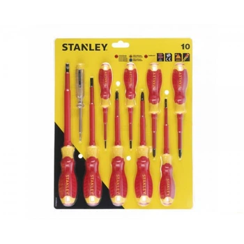 Набор диэлектрических отверток STANLEY SL PH PZ VDE до 1000 В с индикатором 10 шт STHT60032-0