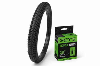 Комплект покришка ChaoYang 28×1.75 «Ялинка» та камера Grey's AV 48 мм для велосипеда 28"
