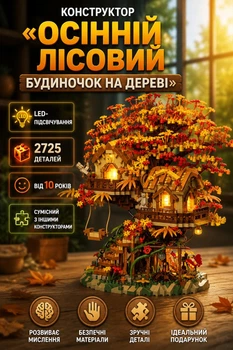 Конструктор «Осенний лесной домик на дереве», 2725 деталей, от 10 лет (txn-20646)