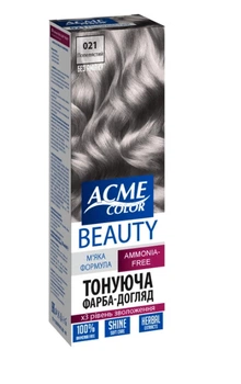 Фарба-гель для волосся Б'юті ACME-COLOR 021 Попелястий 69 г(4820000300292)