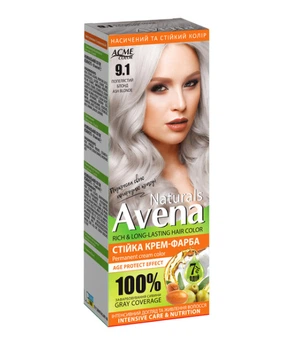 Крем-фарба для волосся Acme Avena Naturals стійка 115мл 9.1 Попелястий блонд (4823115503060)
