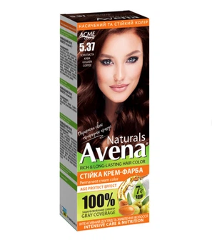 Крем-фарба для волосся Acme Avena Naturals стійка 115мл 5.37 Золотиста кава (4823115503176)