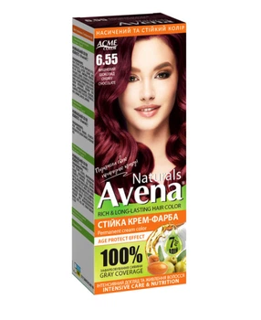 Крем-фарба для волосся Acme Avena Naturals стійка 115мл 6.55 Вишневий шоколад (4823115503251)