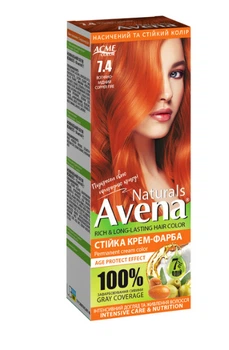 Крем-фарба стійка Acme AVENA Gloss Color Вогняно-мідний 740 115 мл (4823115507112)