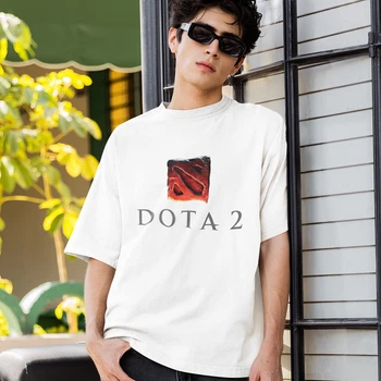 Футболка унісекс Dota 2 (Logo wht) M білий