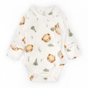 Боді для немовля Dexter`sт baby bear довгий рукав 56 см молочний