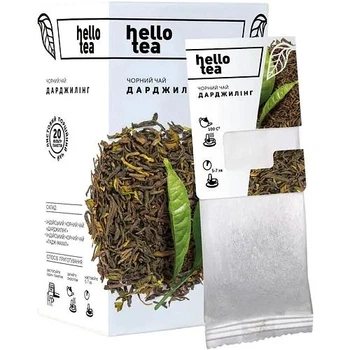 Чай чорний Hello Tea Дарджилінг 20шт