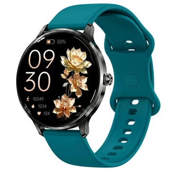 Жіночий Смарт-годинник Smart Luna Чорний Сенсорний Amoled 1.43 Дюйма 3 Ремінці (400353)