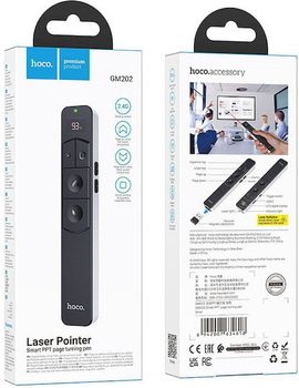 Лазерная указка Hoco GM202 Smart PPT page turning pen Silver