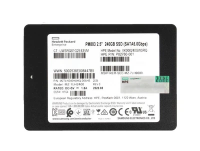 Накопитель SSD Samsung PM883 240Gb SATA 2.5 (MZ-7LH2400 / MZ7LH240HAHQ) - Б/У