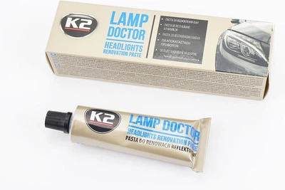 Паста для полировки фар автомобиля Lamp Doctor, 60 мл, K2
