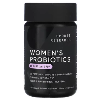 Пробіотики для жінок 65 млрд КУО Sports Research (Daily Women's Probiotics) 30 капсул (SRE-09138)