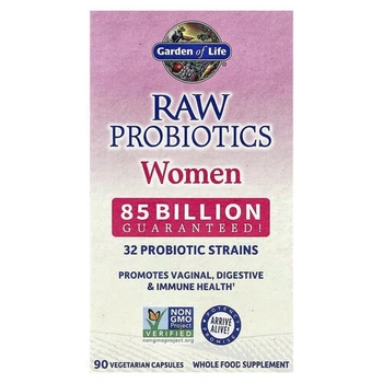 Пробіотики для жінок 85 млрд КУО Garden of Life (RAW Probiotics Women) 90 рослинних капсул (GOL-11567)