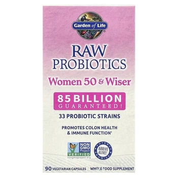 Пробіотики для жінок 50+ Garden of Life (RAW Probiotics Women 50 & Wiser) 90 рослинних капсул (GOL-11568)