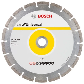 Алмазный диск ECO Universal Bosch (230х22.23 мм) круг отрезной сегментный по бетону (21706)